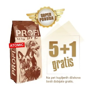 Profi Line ATOMIC 108kg - 5+1 džak gratis - granule 28/22 - hrana za hiper aktivne i radne odrasle pse