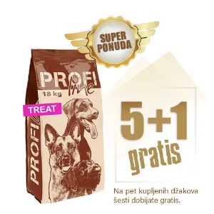 Profi Line TREAT 108kg - 5+1 džak gratis - granule 23/13 - hrana za odrasle pse