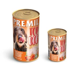Premil TOP DOG ŽIVINA - konzerve - vlazna hrana za pse 415g