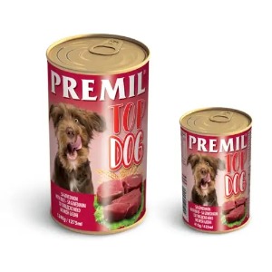 Premil TOP DOG GOVEDINA - konzerve - vlazna hrana za pse 1240g