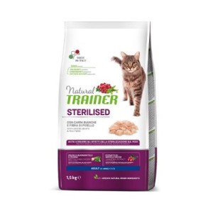 Trainer Natural Cat Sterilised Adult Belo Meso 1,5kg