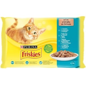 Friskies Cat Losos, Tuna, Bakalar i Sardina 4x85g