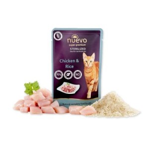 Nuevo Cats Sterilized Kesica Piletina i Pirinač 85g