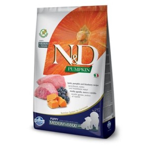 N&D Pumpkin Puppy Medium & Maxi Lamb&Blueberry 2,5kg