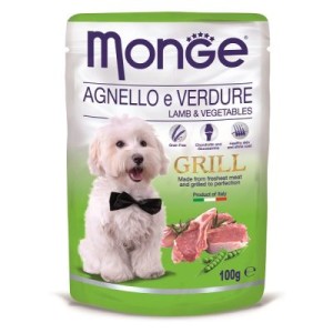 Monge Grill Kesica Jagnjetina i Povrće 100g