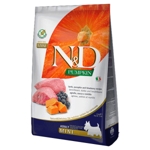 N&D Pumpkin Hrana za pse Mini Adult, Bundeva & Jagnjetina - 7 kg