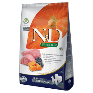 N&D Pumpkin Medium/Maxi Adult, Bundeva & Jagnjetina - 12 kg