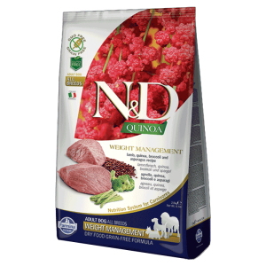 N&D Quinoa Dog Weight Management, Kinoa & Jagnjetina - 7 kg