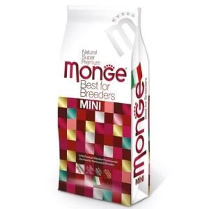 Monge Mini Adult Best for breeders  - granule 26/14 - hrana za male rase piletina 15kg