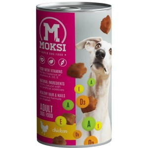 MOKSI konzerva za pse - Piletina 1240g