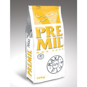 Premil MAXI PLUS 15kg - granule 23/12 - hrana za male i srednje rase pasa i veličina 3kg