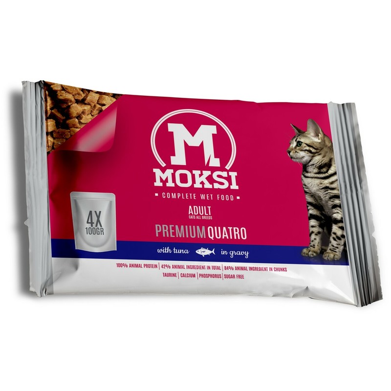 Moksi preliv za mačke - Tuna u sosu - 4x100g