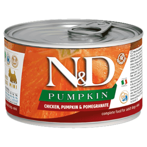 N&D Pumpkin konzerva za pse Mini Adult, Bundeva i Piletina, 140 g