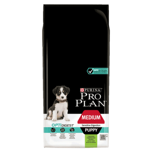 Pro Plan Medium Puppy Sensitive Digestion Jagnjetina, 12 kg