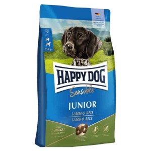 Happy Dog Hrana za mlade pse Junior Sensible, jagnjetina i pirinač - 4 kg