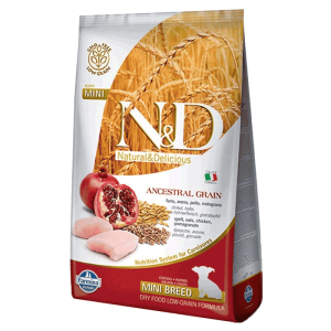 N&D Low Grain Hrana za štence Mini Puppy, Piletina & Nar - 7 kg