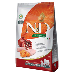 N&D Pumpkin Medium/Maxi Adult, Bundeva & Piletina - 12 kg