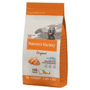 Nature's Variety Hrana za pse Medium/Maxi Adult Original gain Free, Losos - 2 kg