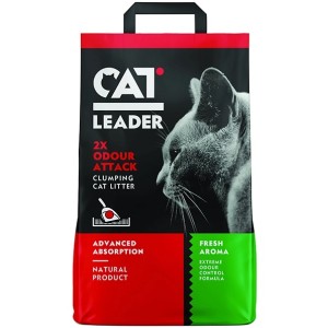 Cat Leader Clumping 2x Odour Attack - Posip za mačke 5kg