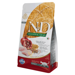 N&D Low Grain Hrana za odrasle mačke Piletina i Nar - 5 kg