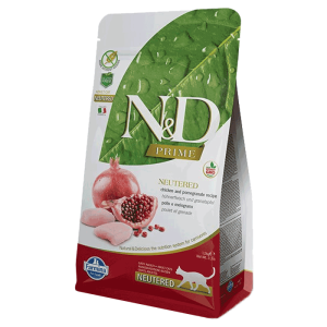 N&D Prime Hrana za sterilisane mačke, Piletina i Nar - 10 kg