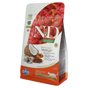 N&D Quinoa Skin and Coat, Kinoa i Haringa - 1.5 kg