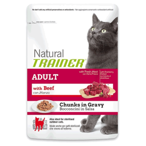 Trainer Hrana za odrasle mačke Natural Adult, Govedina - 300 g