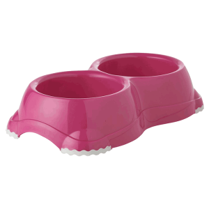 Moderna Dupla posuda Double Smarty Bowl - roze