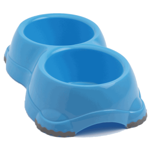 Moderna Dupla posuda Double Smarty Bowl Medium - plava