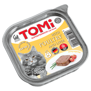 Tomi Pašteta za odrasle mace Adult, 100 g - teletina i živina