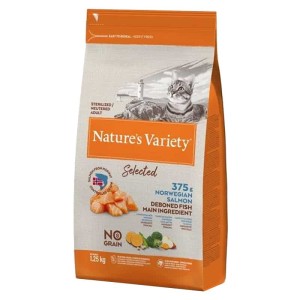 Nature's Variety Hrana za odrasle mačke Selected, Norveški Losos, 1.25 kg