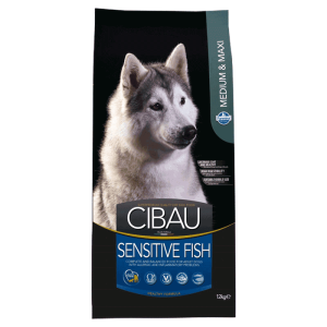 Cibau Hrana za osetljive pse Medium & Maxi Sensitive, Riba - 12 kg