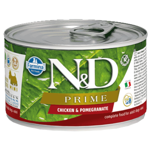 N&D Prime konzerva za pse Mini Adult, Nar i Piletina, 140 g