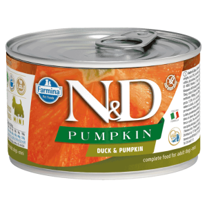N&D Pumpkin konzerva za pse Mini Adult, Bundeva i Pačetina, 140 g
