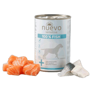 Nuevo konzerva za osetljive pse Monoprotein Sensitive, Riba 375 g