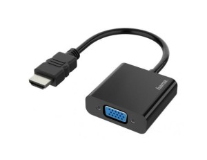 HAMA ADAPTER HDMI (MUŠKI) NA VGA (ŽENSKI) 0.15M CRNA 200343