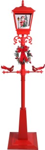 FESTA Ulična snežna lampa/ crvena 180 cm 740416
