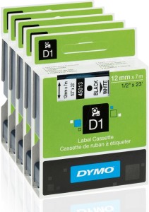 DYMO Traka D1 6mm x 7m/ crna na belom