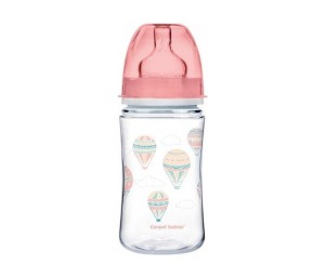 CANPOL Flašica za bebe sa širokim vratom 300 ml/ pp - Easystart- Padobrančići 32/225