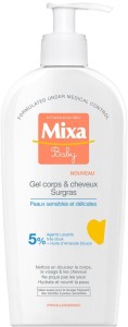 Mixa Baby Gel za kupanje bogat lipidima bez sapuna-za kosu za telo 250 ml