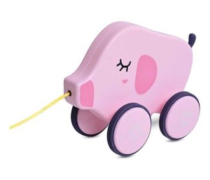 LORELLI Edukativna igračka - Piggy Pull-Along