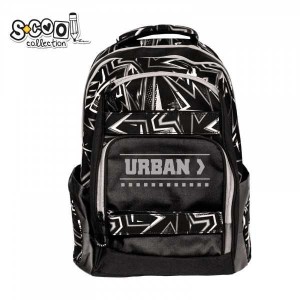 S-COOL Ranac anatomski Urban black lines  SC1647