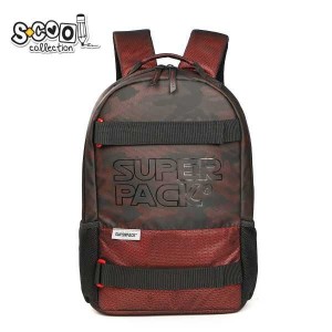 S-COOL Ranac Teenage Superpack Military Burgundy SC1658