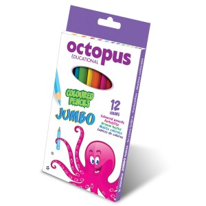 OCTOPUS Drvene boje 12/1  jumbo unl-0105