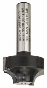 BOSCH Profilno glodalo E 2608628355/ 8 mm/ R1 6/3 mm/ D 25/4 mm/ L 14 mm/ G 46 mm