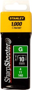 STANLEY Klamerice tip G /1000kom - 10mm
