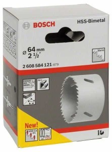 BOSCH Testera za otvore HSS-bimetal za standardne adaptere 2608584121/ 64 mm/ 2 1/2