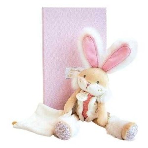 DOUDOU ET COMPAGNIE Plišani zeka roze 30 cm