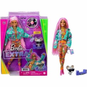 BARBIE Lutka Extra Pink Braids GXF09