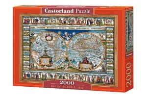 CASTORLAND Mapa sveta/ 1639/ 2000 delova